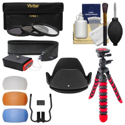 Essentials Bundle for Canon Rebel SL1, T3i, T5, T5i, T6i, T6s Camera & 18-135mm Lens with 3 UV/CPL/ND8 Filters + 3 Diffusers + Lens Hood + Kit + VIVITAR USA Warranty