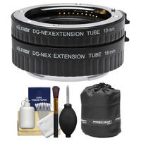 dlc Automatic Macro Extension Tube Set for Sony Alpha E-Mount Cameras with Pouch + Kit with DOT LINE USA Warranty