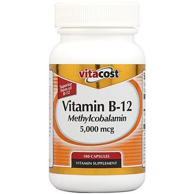 Vitacost Brand Vitacost Vitamin B-12 Methylcobalamin -- 5000 mcg - 100 Capsules