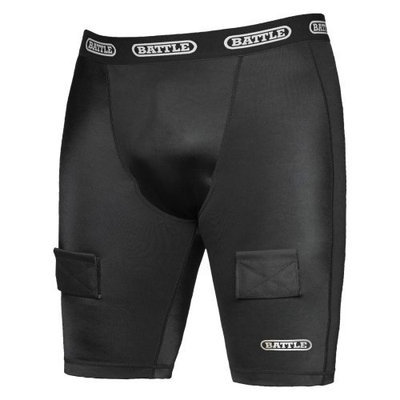 Battle Sports Science NuttyBuddy Protective Cup & Hockey Compression Short Combo, Hog (M)