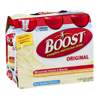 Boost Original Complete Nutritional Drink Very Vanilla - 6 PK