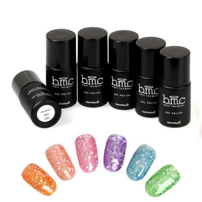 Bundle Monster BMC Hexagon Shaped Glitter Nail Lacquer Gel Polish Master Set - Woodland Fantasy