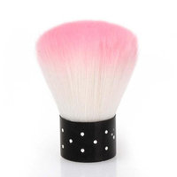 Bundle Monster BMC Pink Colored Synthetic Fiber Acrylic Manicure Dusting Brush Nail Art Tool