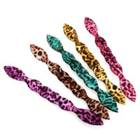 Bundle Monster BMC Womens 5 pc Soft Foam Rabbit Ear Hair Bun Tie Accessories - Set 4: Wildstyle
