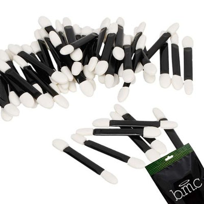 Bundle Monster BMC 50 Disposable Dual Sided Sponge Tipped Makeup Eyeshadow Applicator Tool