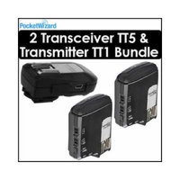 Pocket Wizard Flex Transceiver TT5 Kit of 2 with 1 801140 Mini TT1 Transmitter - 801150
