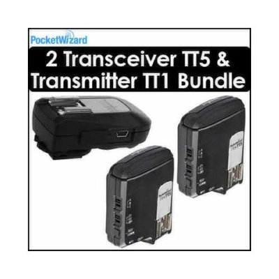 Pocket Wizard Flex Transceiver TT5 Kit of 2 with 1 801140 Mini TT1 Transmitter - 801150