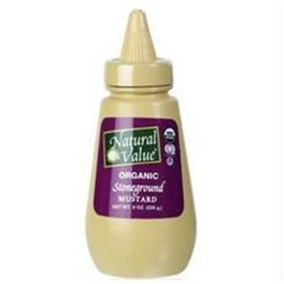 Natural Value Organic Stoneground Mustard Squeeze Bottle (12x12/8 Oz)