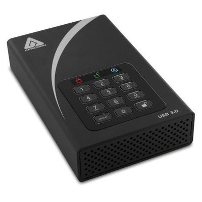 Apricorn ADT-3PL256-6000 6TB Aegis Padlock Dt Secure Ext USB 3 256-bit Aes Hw Desktop Drive
