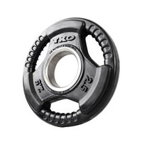 Tko Sports TKO Olympic 5 lbs. Rubber Tri-Grip Plate Black