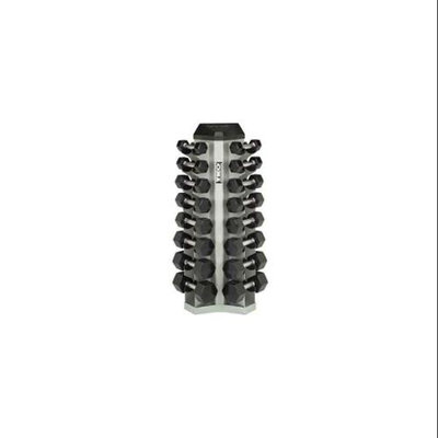 8 Pair Vertical Dumbbell Rack (Silver Metallic) from TKO Sports