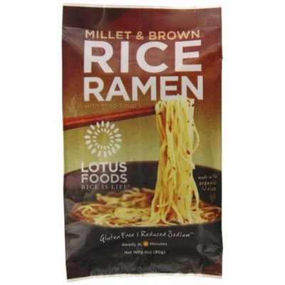 Lotus Foods - Rice Ramen with Miso Soup Millet & Brown - 2.8 oz.