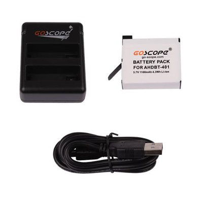 Go Scope GS015 2x Battery Ch 4 Gp Hero 4