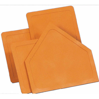 Champion Sports Indoor/Outdoor Orange Baseball Base Set