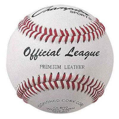 Champion Sports 2.86 in. Dia. Official League Baseball Set of 12