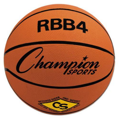 Olympia Sports RUBBER SPORTS BALL, FOR BASKETBALL, NO. 6, INTERMEDIATE SIZE, ORANGE