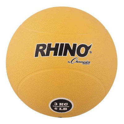 Champion Sports Rubber Medicine Ball - 3 kg (6.6 lb.)