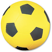 Champion Sports Coated Foam Sport Ball, For Soccer, Playground Size, Yellow