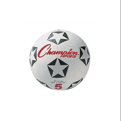 Olympia Sports Champion Sports Rubber Soccer Ball, No. 3, Black/Red/White
