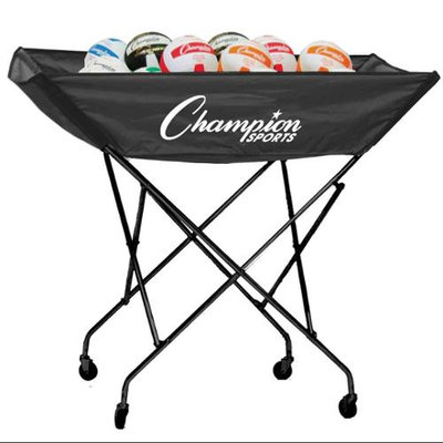 Champion Sports Volleyball Sports Cart - Holds 24 Balls