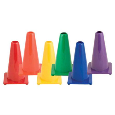 Champion Sports Hi-Visibility Flexible 9-Inch Vinyl Cone Set
