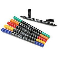 Tsukineko PF-6-10000 Fabrico Dual-Tip Markers 6/Pkg