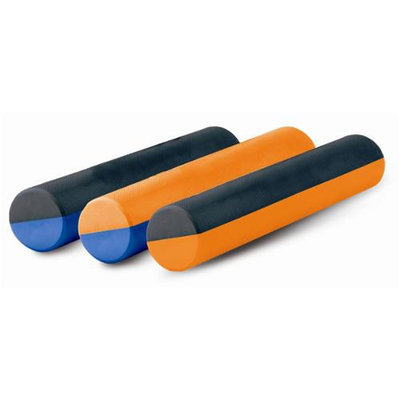 Aeromat 33875 18 in. Elite Dual Color Foam Roller- Blue- Gray