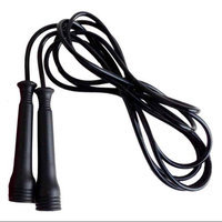 Aeromats Adjustable Heavy Duty Speed Jump Rope in Black