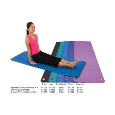 Eco Wise Fitness Ecowise 84221 Deluxe Workout and Fitness Mat- Blue Dahlia