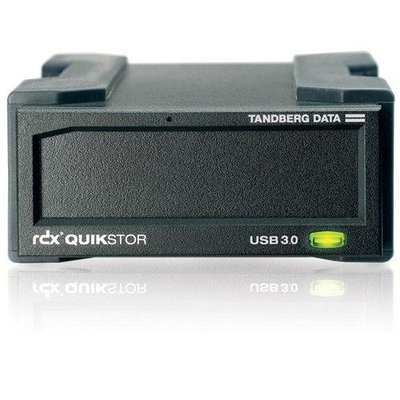 Tandberg Data RDX QUIKSTOR EXT USB3+ BLK INCLUDES ACCUGUARD BKUP SW