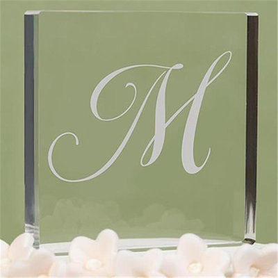 Hortense B. Hewitt Hortense b Hewitt 20488MP Letter M - Custom Script Monogram Cake Top