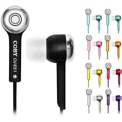 Coby Electronics CVE52ORG Orange Jammerz Isolation Stereo Earphones