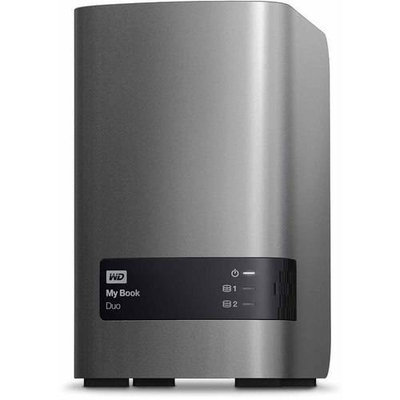 Wd - My Book Duo 4TB External USB 3.0/2.0 Hard Drive - Metallic Silver/charcoal Gray