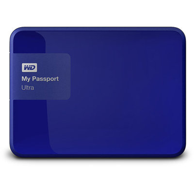 Wd - My Passport Ultra 500GB External USB 3.0/2.0 Portable Hard Drive - Noble Blue