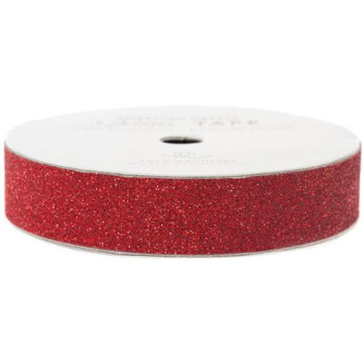 American Crafts Glitter Paper Tape 3yd-Rouge .625