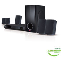 LG BH5140S 5.1 3D Home Theater System - 500 W RMS - Blu-ray Disc Player - DTS - BD-RE, DVD+RW, DVD-RW, CD-RW - BD Video, DVD Video, AVI, MPEG, MKV, MP4, ASF, WMV, M4V, VOB, 3GP, . - Ethernet - HDMI - USB - DLNA Certified