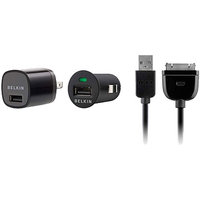 Belkin F8Z493tt03-P Auto/AC Adapter for iPod & iPhone