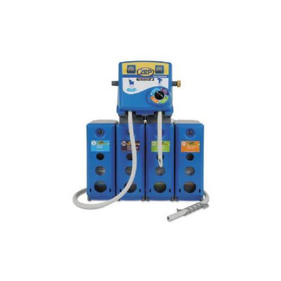 Silicondust ZPE1045914 - Zep Professional Advantage+ 4/1 Wall Mount Dispensing System; Blue;Plastic/Metal;19.5x6.75x29