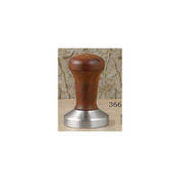 La Pavoni 57mm. Stainless Steel & Wood Handle Tamper