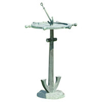 SPI Home Ship's Wheel and Anchor Bird Bath