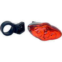 DUO Bicycle Parts BL117T Bicycle Light No. 117T 5 Led Red 3 Modes 2AAA