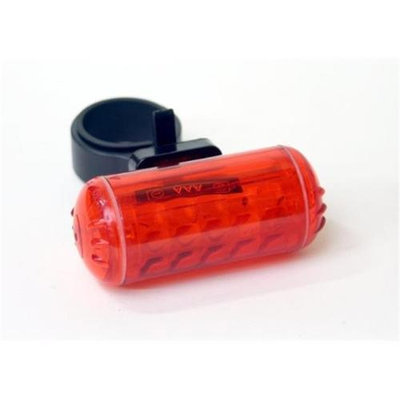 DUO Bicycle Parts BL114 Rear Bicycle Light No. 114 5 Led Red 2 Modes 2AAA