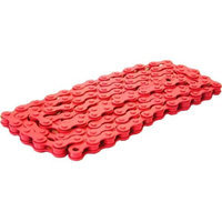 DUO Bicycle Parts BC1218CR Bicycle Chain Red 0.5 x 0.12 in.
