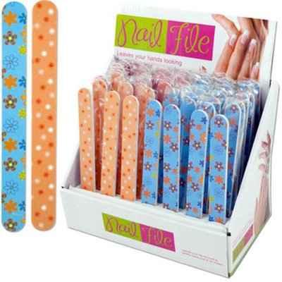 Bulk Buys Fun print nail file display Case Of 28