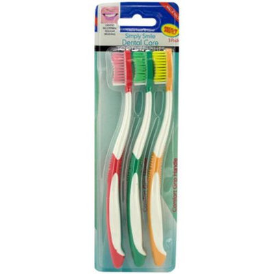 Bulk Buys Toothbrush with comfort grip handles Case Of 24