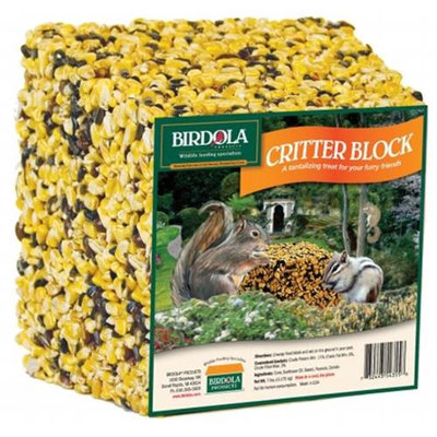 Birdola 54355 7lb Critter Block Food - Pack of 4