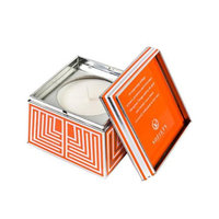 Votivo SOZIETY Trapezoid Tin Candle Outrageous Orange 7oz