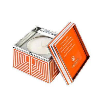 Votivo SOZIETY Trapezoid Tin Candle Outrageous Orange 7oz