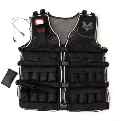 Valeo Weighted Vest up to 20 lbs, Black