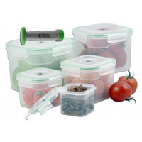 Style Asia HW0165 Vacuum Seal Container Set- Pack of 6